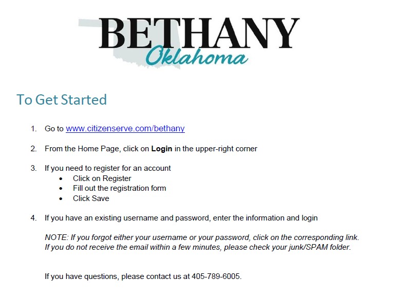 account creation